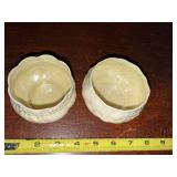 Vintage Irish Belleek Porcelain Bowls with Maker