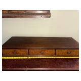 Vintage Wooden Desk Organizer with 3 Drawers