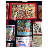 Lot of 15 Mixed Jigsaw Puzzles 300-1000 Pieces Various Brands & Themes