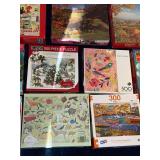 Lot of 15 Mixed Jigsaw Puzzles 300-1000 Pieces Various Brands & Themes
