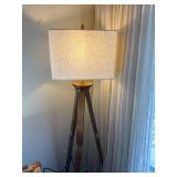 Modern Tripod Floor Lamp with White Shade
