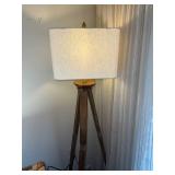 Modern Tripod Floor Lamp with White Shade
