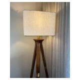 Modern Tripod Floor Lamp with White Shade