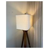Modern Tripod Floor Lamp with White Shade