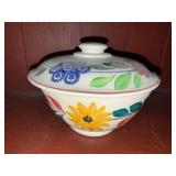 Vintage Aker & Co. Ltd. Hand-Painted Ceramic Bowls, England