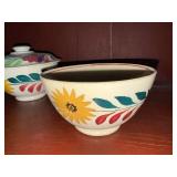 Vintage Aker & Co. Ltd. Hand-Painted Ceramic Bowls, England