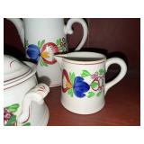 Vintage Villeroy & Boch Stick Spatter Floral Tea Set - 4 Piece