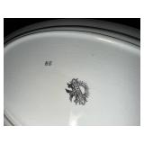 Vintage Villeroy & Boch Floral Stick Spatter Serving Set - 2 Plates & Gravy Boat