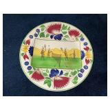 Antique C 1900 ~ Stick Spatter Rabbitware Rabbit Plate - Badmitten