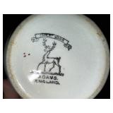 Set of 3 Vintage Stick Spatter Floral Ceramic Bowls Made in England