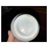 Set of 3 Vintage Stick Spatter Floral Ceramic Bowls Made in England