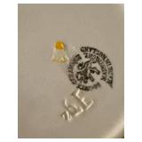 Set of 3 Hand-Painted Floral Pattern Ceramic Plates