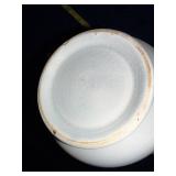 Vintage Stick Spatter Ironstone Floral Ceramic Pitchers Set of 2