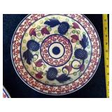 Antique Stick Spatter Ironstone Platters Ceramic Dishes Set - Floral & Geometric Patterns
