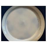 Antique Stick Spatter Ironstone Platters Ceramic Dishes Set - Floral & Geometric Patterns