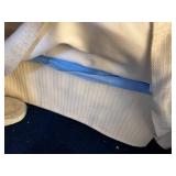 White Two-Seater Sofa with Cushions