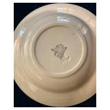 Antique Stick Spatter Hand Painted Petrus Regout & Villeroy & Boch Dinner Plates