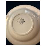 Antique Stick Spatter Hand Painted Petrus Regout & Villeroy & Boch Dinner Plates