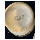 Antique Stick Spatter Hand Painted Petrus Regout & Villeroy & Boch Dinner Plates