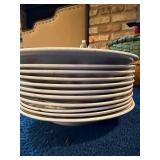 Antique Stick Spatter Hand Painted Petrus Regout & Villeroy & Boch Dinner Plates