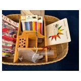 Craft and Art Supply Set with Magazines and Wooden Organizer
