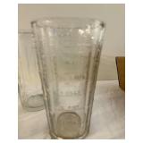 Vintage Glass Measuring Cups and Pitcher Set