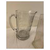 Vintage Glass Measuring Cups and Pitcher Set