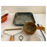 Vintage Kitchen Utensils and Bakeware Lot - Mixed Collection