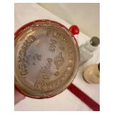 Vintage Glass Character Bottles & Snowman Shakers Set