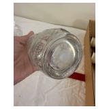 Vintage Glass Character Bottles & Snowman Shakers Set