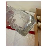 Vintage Glass Character Bottles & Snowman Shakers Set