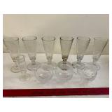 Vintage Clarksville Cider Co. Glasses & Crystal Bowls Lot