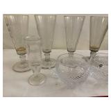 Vintage Clarksville Cider Co. Glasses & Crystal Bowls Lot