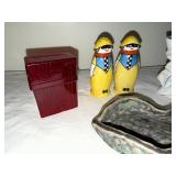 Antique Noritake Deco Lady "Pierrette" salt and pepper shakers, Ceramic Figurines & Dish Collection