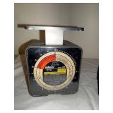 Vintage Pelouze K5 Postal Scale & Nikon 8x20 Binoculars