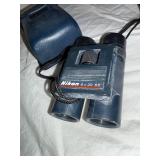 Vintage Pelouze K5 Postal Scale & Nikon 8x20 Binoculars