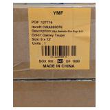 NEW WYATT & ASH OAKLEY TAUPE 9’ x 12’ MACHINE WASHABLE AREA RUG