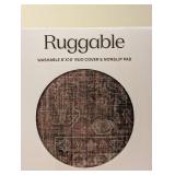 NEW RUGGABLE WASHABLE 8’ x 10’ RUG COVER & NONSLIP PAD