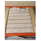 STRIPED BATHMAT 24” x 36” (TAN)