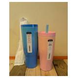 NEW CORK ICLE CRUISER INSULATED TUMBLERS CUPS (2)