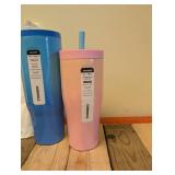 NEW CORK ICLE CRUISER INSULATED TUMBLERS CUPS (2)