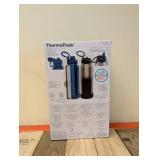 THERMO FLASK DOUBLE WALL INSULATED STAINLESS STEEL 2PK.