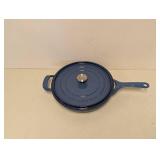 TRAMONTINA CAST IRON SKILLET WITH LID