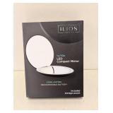 ILIOS LIGHTING LED COMPACT MIRROR INCLUDED STORAGE POUCH