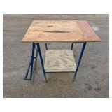 Table Saw stand with roller attachment.