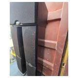 2 Polk Audio RT600i floor standing tower speakers and 1 Polk Audio CS400i center channel speaker.