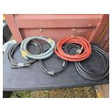Tubing, 25ft Extension Cord, chain and 3/8" steel cable
