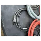 Tubing, 25ft Extension Cord, chain and 3/8" steel cable