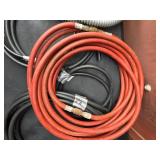 Tubing, 25ft Extension Cord, chain and 3/8" steel cable