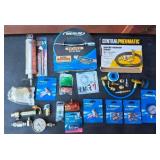 Assorted air fittings and hoses